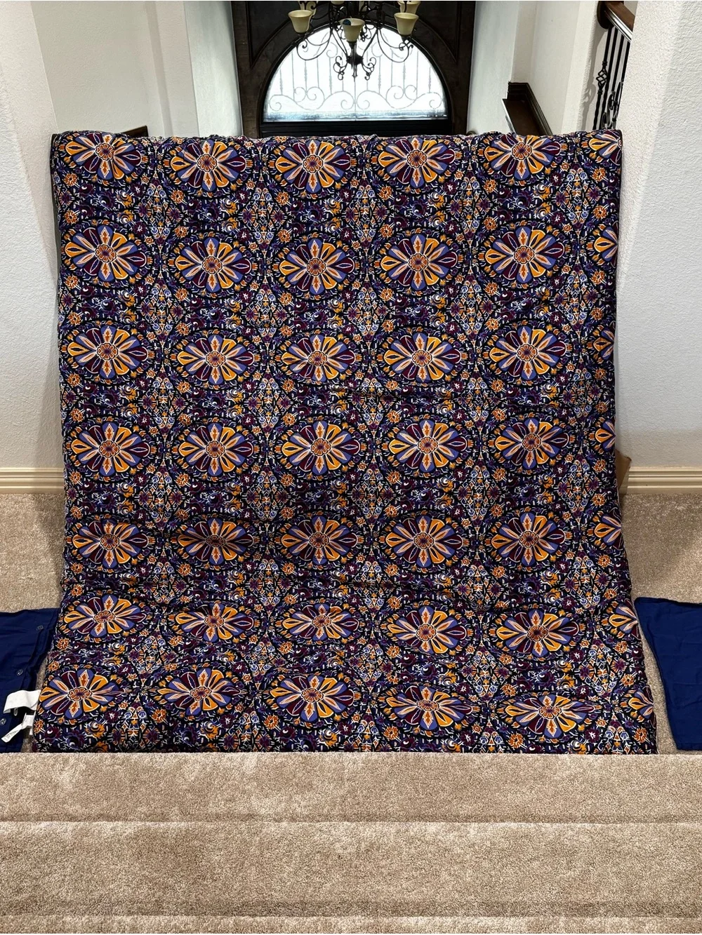 Anthology Bohemian Navy and Cream Mandala Comforter Set